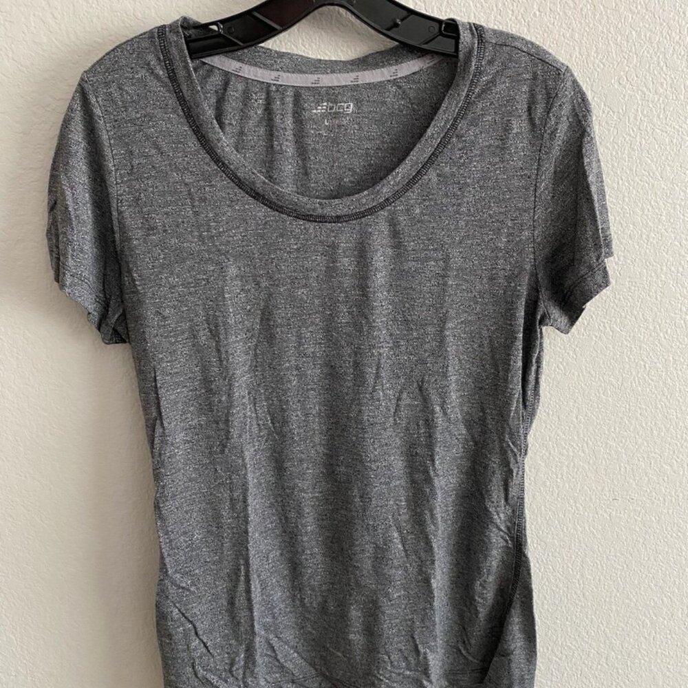 BCG Grey Activewear Scoop-neck Tee